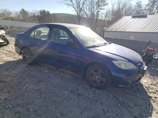 1HGES16374L024115 - 2004 HONDA CIVIC DX VP BLUE photo 4