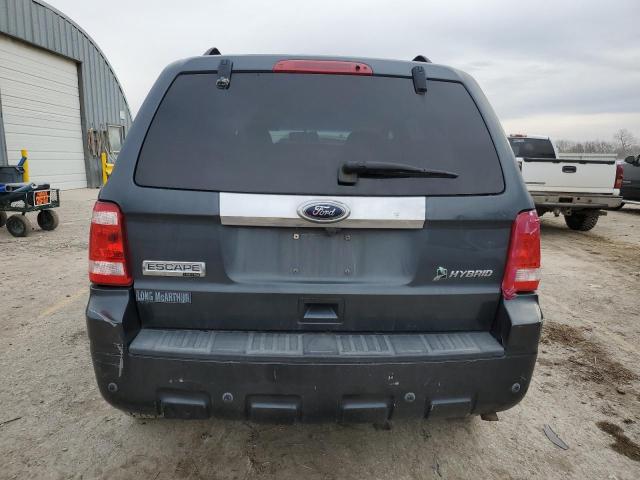 1FMCU5K32AKB30109 - 2010 FORD ESCAPE HYBRID GRAY photo 6