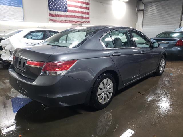 1HGCP2F36CA130869 - 2012 HONDA ACCORD LX GRAY photo 3