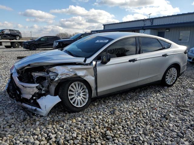 3FA6P0UU2ER382533 - 2014 FORD FUSION S HYBRID SILVER photo 1