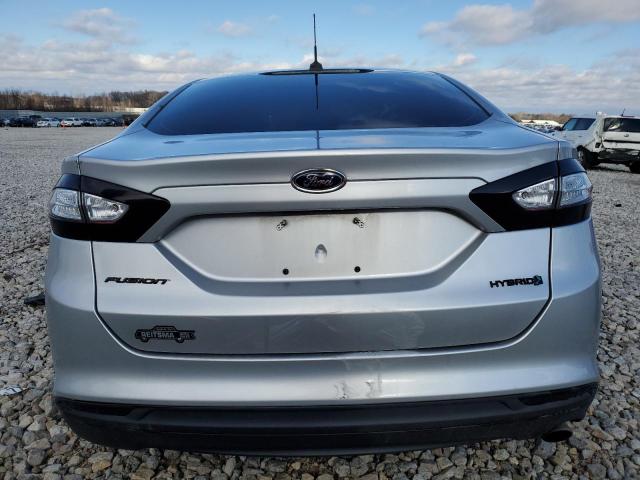 3FA6P0UU2ER382533 - 2014 FORD FUSION S HYBRID SILVER photo 6