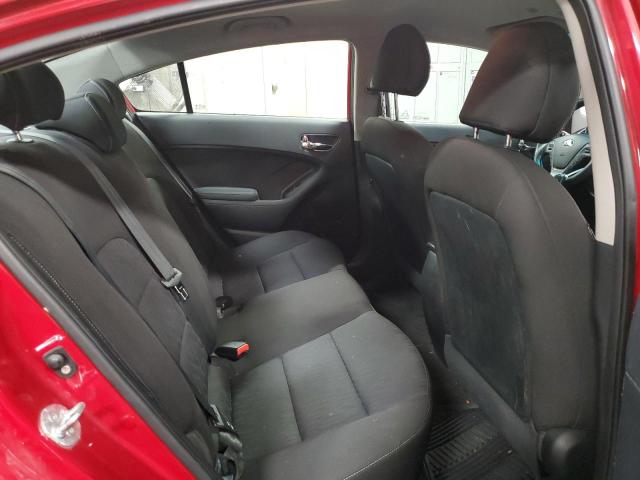 KNAFK4A65G5496163 - 2016 KIA FORTE LX RED photo 10