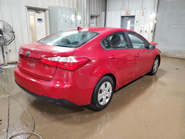 KNAFK4A65G5496163 - 2016 KIA FORTE LX RED photo 3