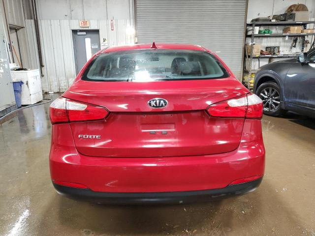 KNAFK4A65G5496163 - 2016 KIA FORTE LX RED photo 6