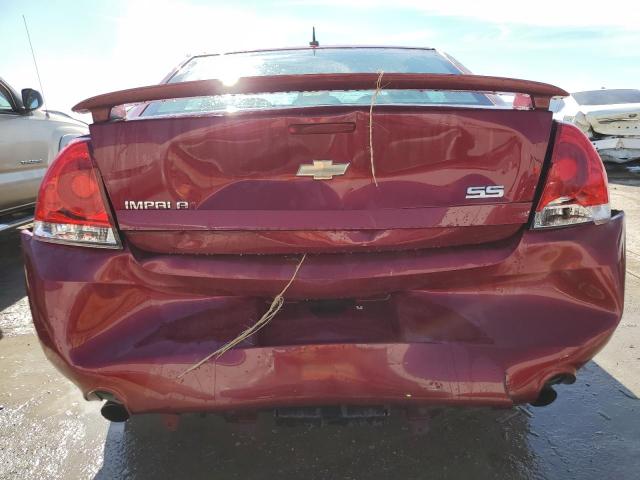 2G1WD57C591103968 - 2009 CHEVROLET IMPALA SS RED photo 6