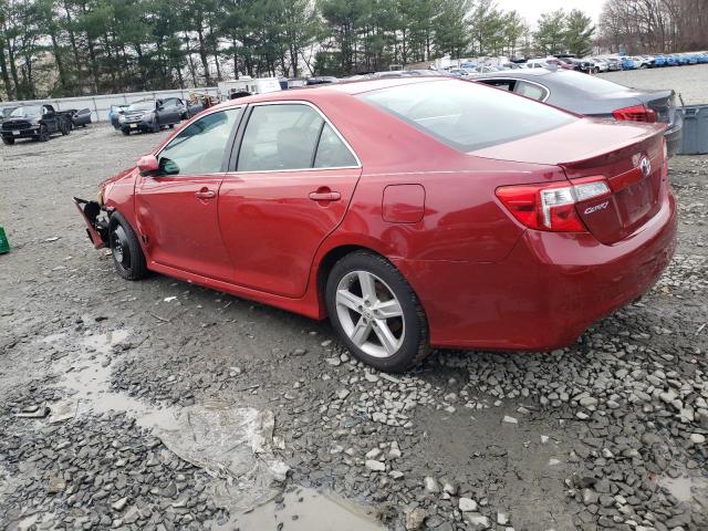 4T1BF1FK4DU664589 - 2013 TOYOTA CAMRY L RED photo 2