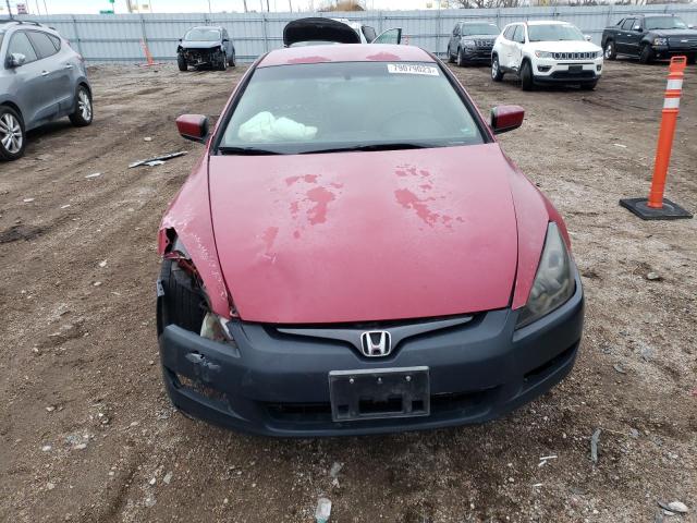 1HGCM82273A005078 - 2003 HONDA ACCORD LX RED photo 5