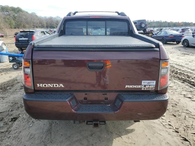 2HJYK16257H548511 - 2007 HONDA RIDGELINE RT PURPLE photo 6