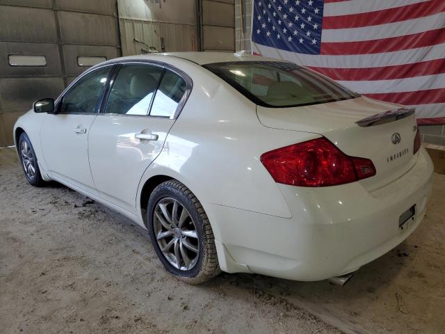 JNKBV61F08M264550 - 2008 INFINITI G35 WHITE photo 2