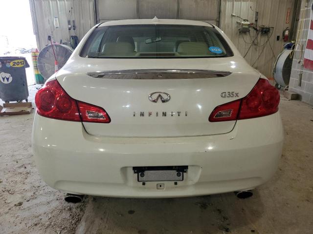 JNKBV61F08M264550 - 2008 INFINITI G35 WHITE photo 6