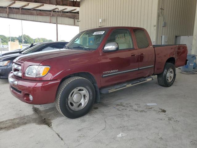5TBRT34144S441063 - 2004 TOYOTA TUNDRA ACCESS CAB SR5 BURGUNDY photo 1
