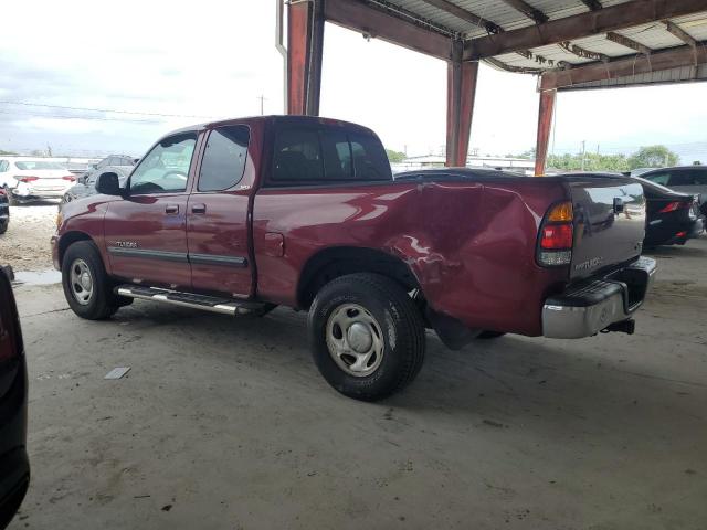 5TBRT34144S441063 - 2004 TOYOTA TUNDRA ACCESS CAB SR5 BURGUNDY photo 2