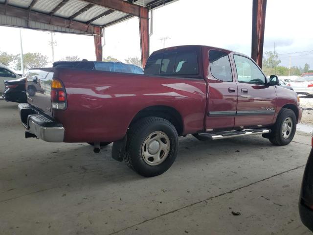 5TBRT34144S441063 - 2004 TOYOTA TUNDRA ACCESS CAB SR5 BURGUNDY photo 3