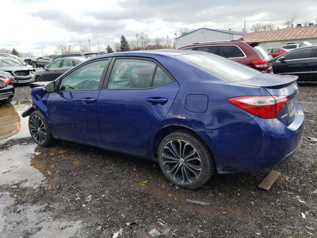 2T1BURHE5EC217655 - 2014 TOYOTA COROLLA L BLUE photo 2