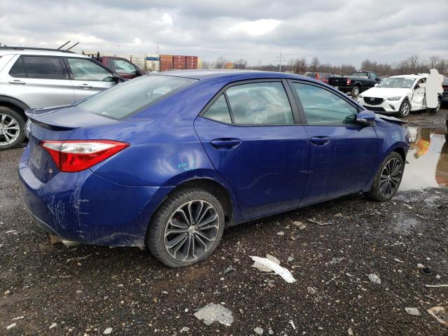 2T1BURHE5EC217655 - 2014 TOYOTA COROLLA L BLUE photo 3