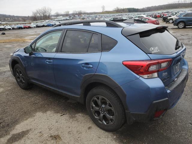 JF2GTHSCXNH256216 - 2022 SUBARU CROSSTREK SPORT BLUE photo 2