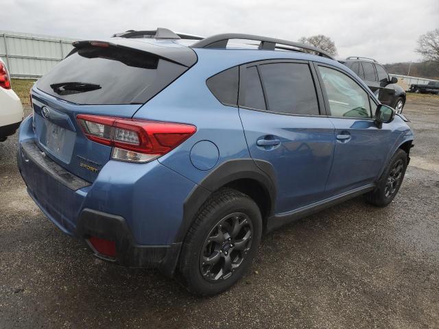 JF2GTHSCXNH256216 - 2022 SUBARU CROSSTREK SPORT BLUE photo 3