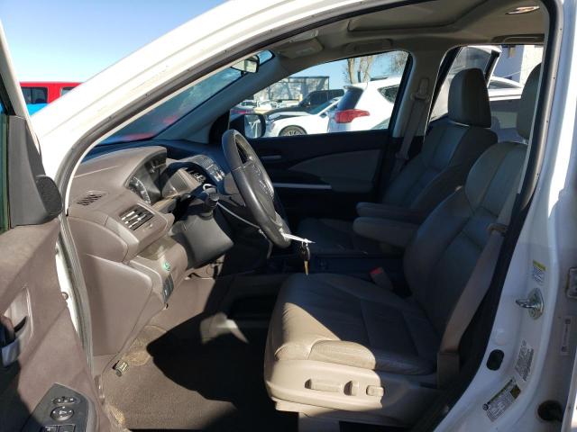 5J6RM4H71DL053924 - 2013 HONDA CR-V EXL WHITE photo 7