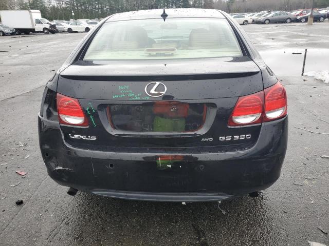 JTHCE96S970011292 - 2007 LEXUS GS 350 BLACK photo 6