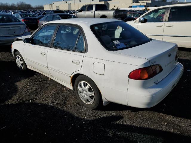 1NXBR12E51Z502134 - 2001 TOYOTA COROLLA CE WHITE photo 2