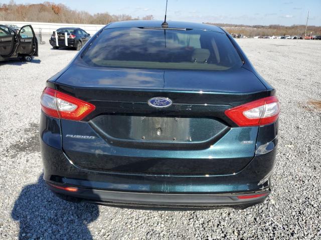 3FA6P0H72ER251333 - 2014 FORD FUSION SE BLUE photo 6