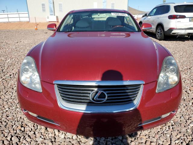 JTHFN48Y469003788 - 2006 LEXUS SC 430 RED photo 5