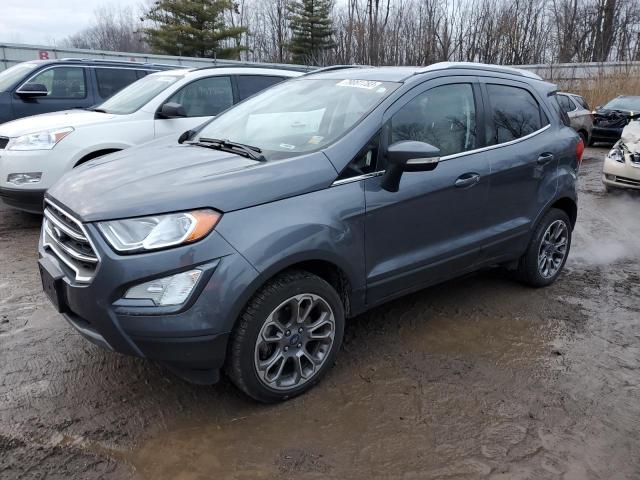 MAJ6P1WL8JC196398 - 2018 FORD ECOSPORT TITANIUM GRAY photo 1