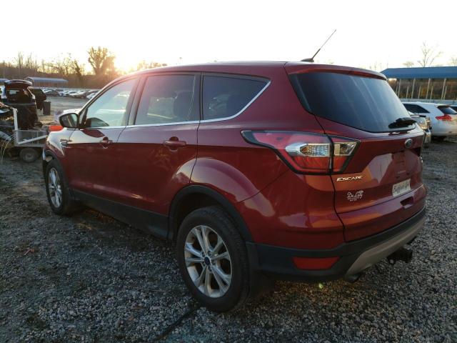 1FMCU9G97HUB50651 - 2017 FORD ESCAPE SE BURGUNDY photo 2