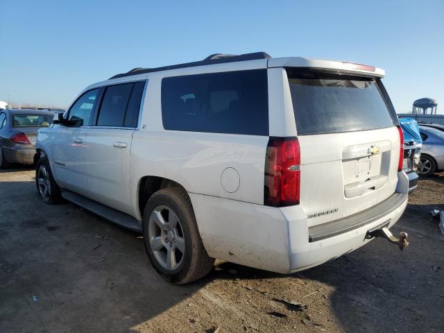 1GNSKJKC4FR519824 - 2015 CHEVROLET SUBURBAN K1500 LT WHITE photo 2