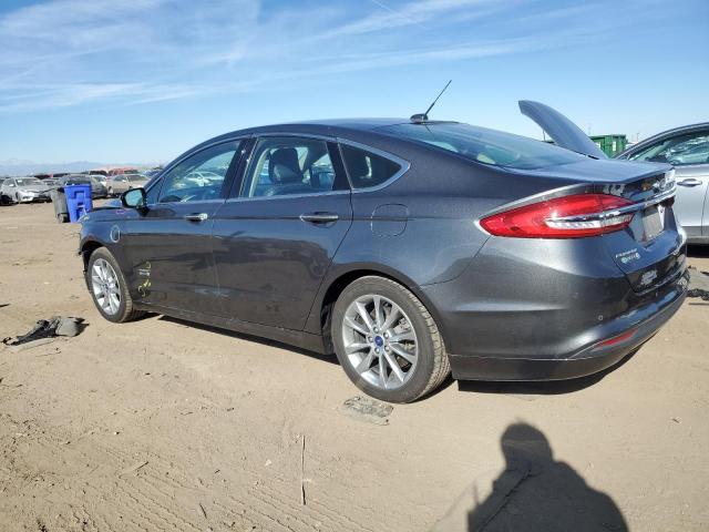 3FA6P0PU4HR179546 - 2017 FORD FUSION SE PHEV GRAY photo 2