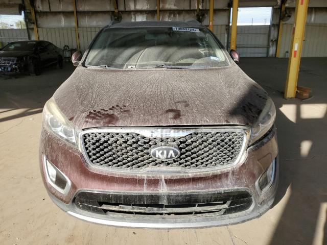 5XYPH4A56JG365769 - 2018 KIA SORENTO EX BURGUNDY photo 5