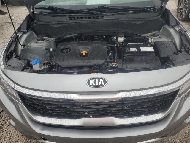 KNDEU2AA9M7221803 - 2021 KIA SELTOS S GRAY photo 12