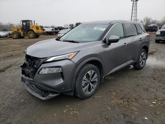 5N1AT3BB7MC713716 - 2021 NISSAN ROGUE SV GRAY photo 1