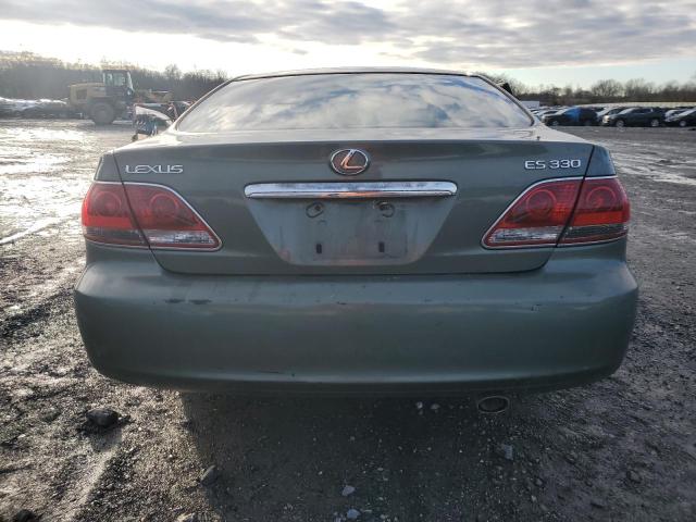 JTHBA30G465166357 - 2006 LEXUS ES 300 330 GREEN photo 6