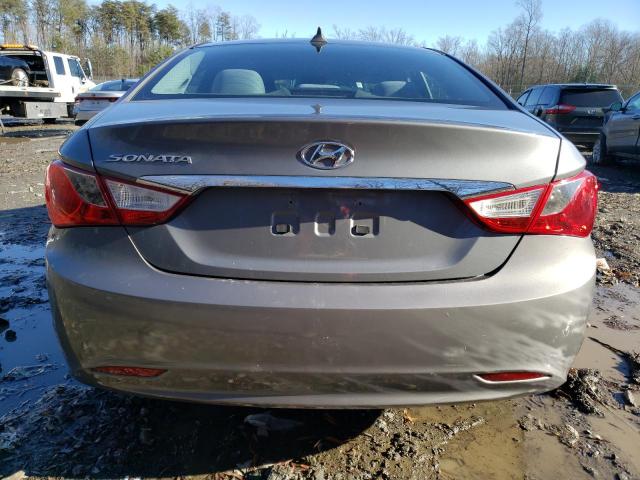 5NPEB4AC0DH764391 - 2013 HYUNDAI SONATA GLS GRAY photo 6