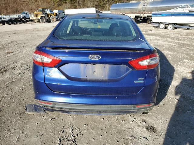 3FA6P0HR0DR155037 - 2013 FORD FUSION SE BLUE photo 6