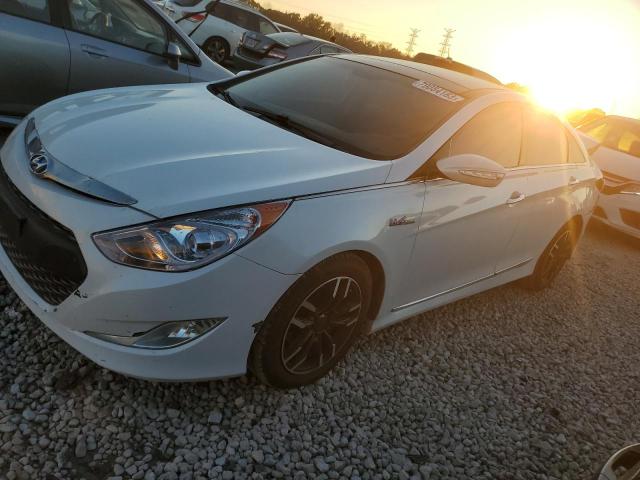 KMHEC4A44EA106406 - 2014 HYUNDAI SONATA HYBRID WHITE photo 1