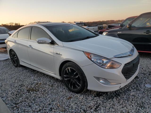 KMHEC4A44EA106406 - 2014 HYUNDAI SONATA HYBRID WHITE photo 4