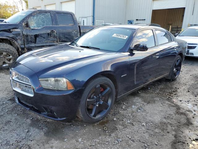 2C3CDXCT5CH159133 - 2012 DODGE CHARGER R/T BLACK photo 1