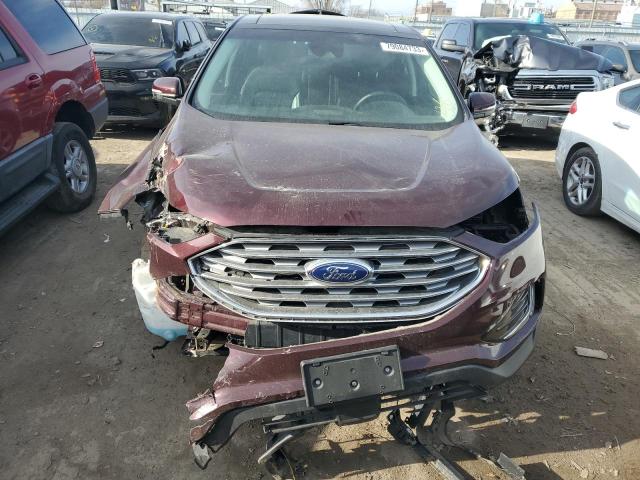 2FMPK3J91KBB92338 - 2019 FORD EDGE SEL MAROON photo 5