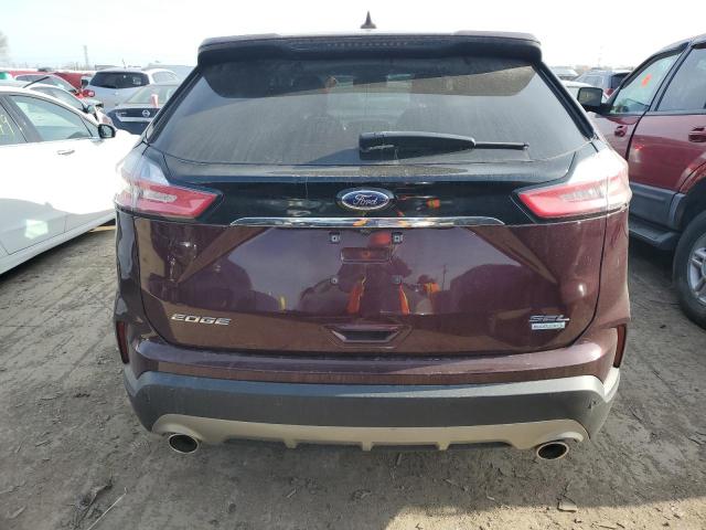 2FMPK3J91KBB92338 - 2019 FORD EDGE SEL MAROON photo 6