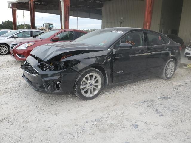 3FA6P0LU9KR104872 - 2019 FORD FUSION SE BLACK photo 1