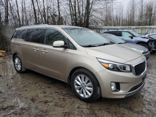 KNDMC5C17F6026823 - 2015 KIA SEDONA EX GOLD photo 4