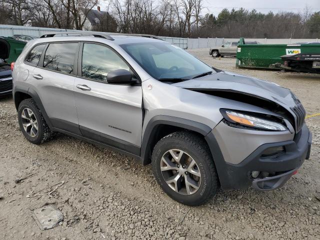 1C4PJMBS3HD213563 - 2017 JEEP CHEROKEE TRAILHAWK SILVER photo 4