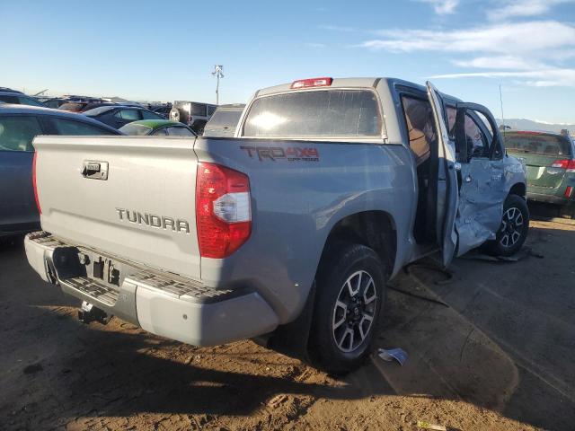 5TFHY5F1XKX835252 - 2019 TOYOTA TUNDRA CREWMAX LIMITED GRAY photo 3