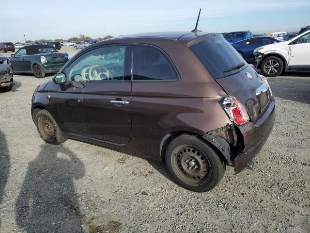 3C3CFFAR1FT545586 - 2015 FIAT 500 POP BROWN photo 2