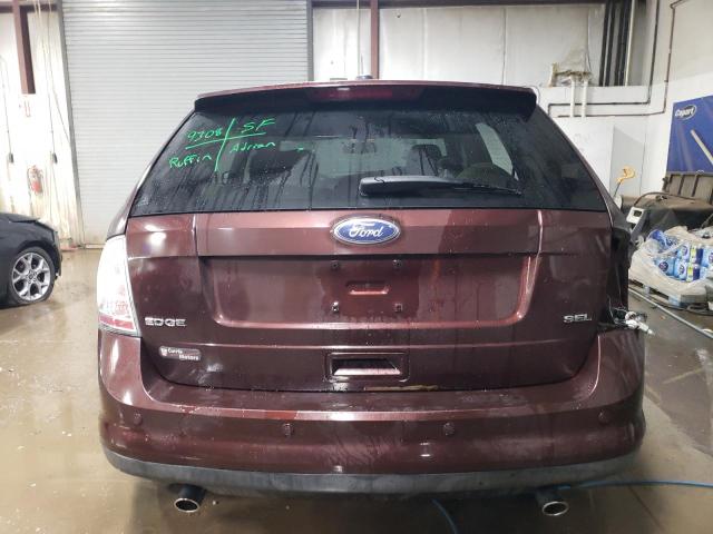 2FMDK38C39BA40799 - 2009 FORD EDGE SEL BURGUNDY photo 6