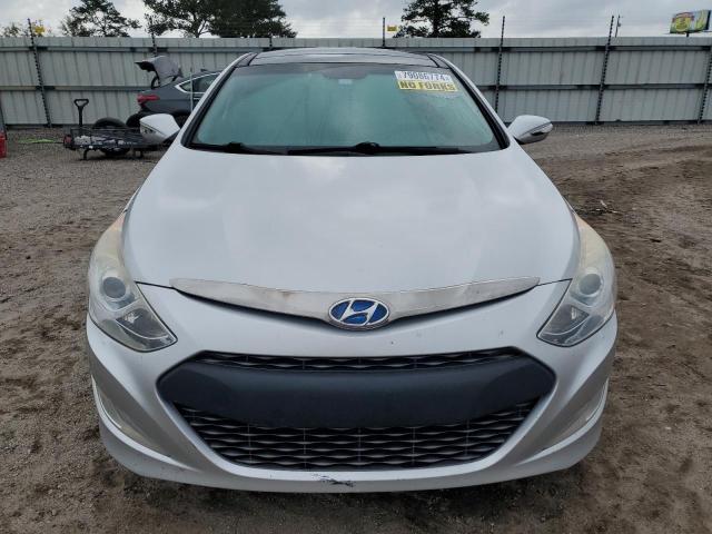 KMHEC4A46FA136637 - 2015 HYUNDAI SONATA HYBRID SILVER photo 5