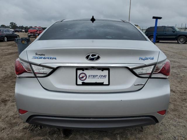 KMHEC4A46FA136637 - 2015 HYUNDAI SONATA HYBRID SILVER photo 6