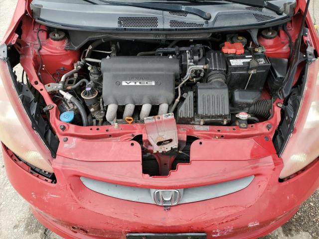JHMGD38627S025671 - 2007 HONDA FIT S 红色 照片 11